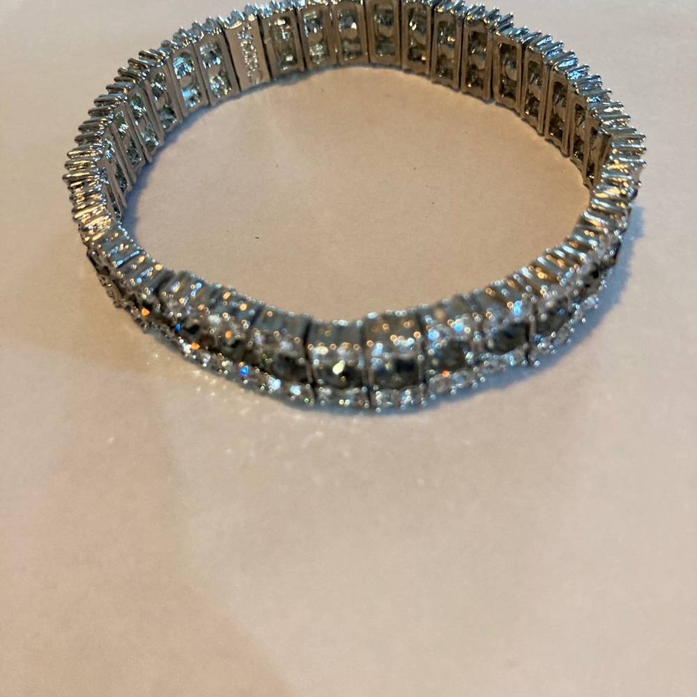 Vtg rhinestone stretch bracelet
